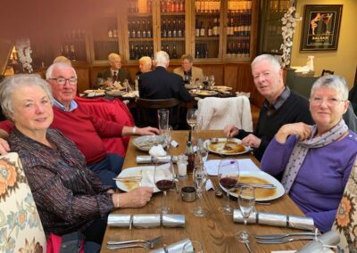 Members enjoying Christmas Lunch December 2021 at the Pack Horse Inn Affetside. Bolton